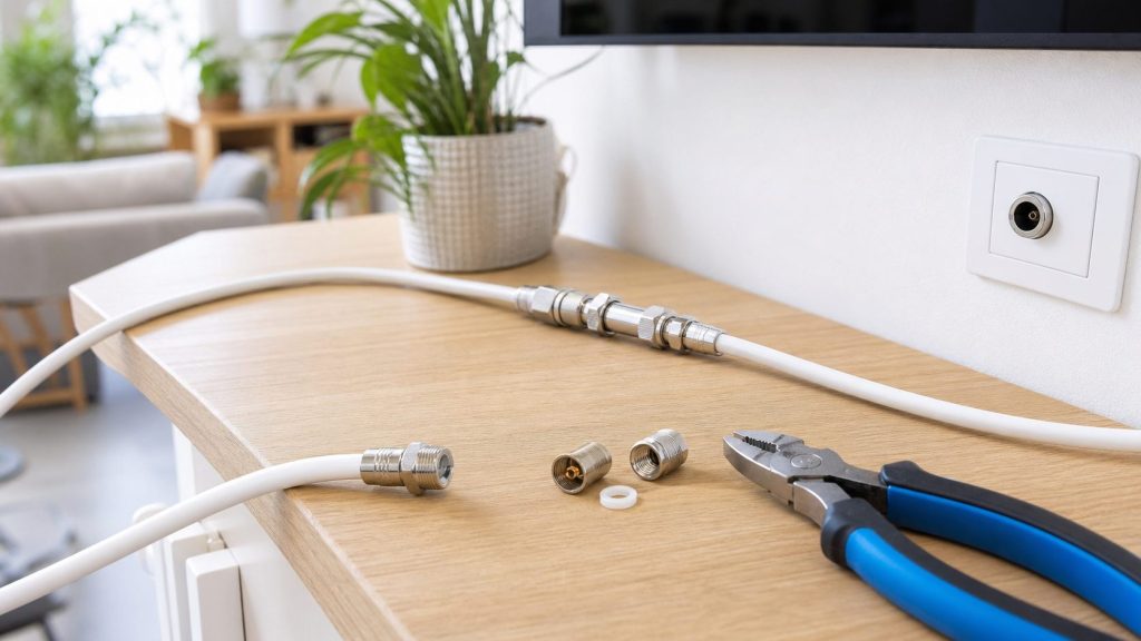 Rallonge pour antenne TV : comment rallonger un câble coaxial ?
