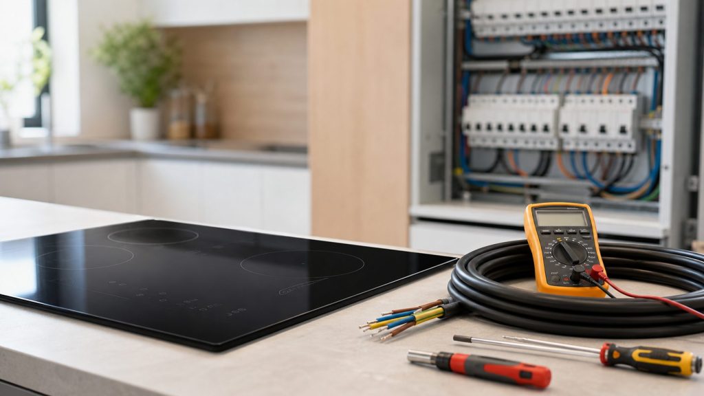 Plaque induction en triphasé : installation et fonctionnement