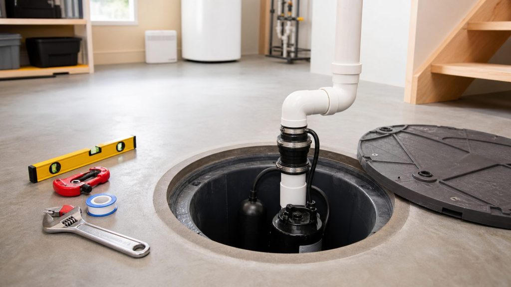 Pompe de relevage sous-sol : installation et conseils