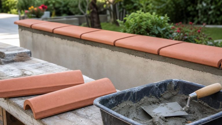 Tuile pour dessus de muret : types et installation