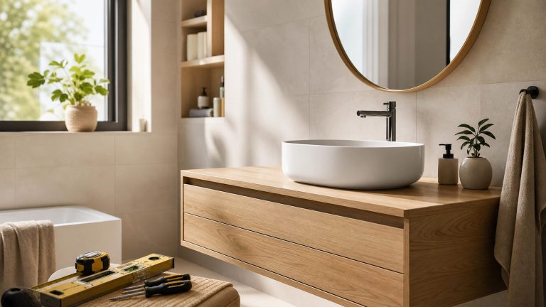 Vasque à poser sur meuble : installation et choix du meuble